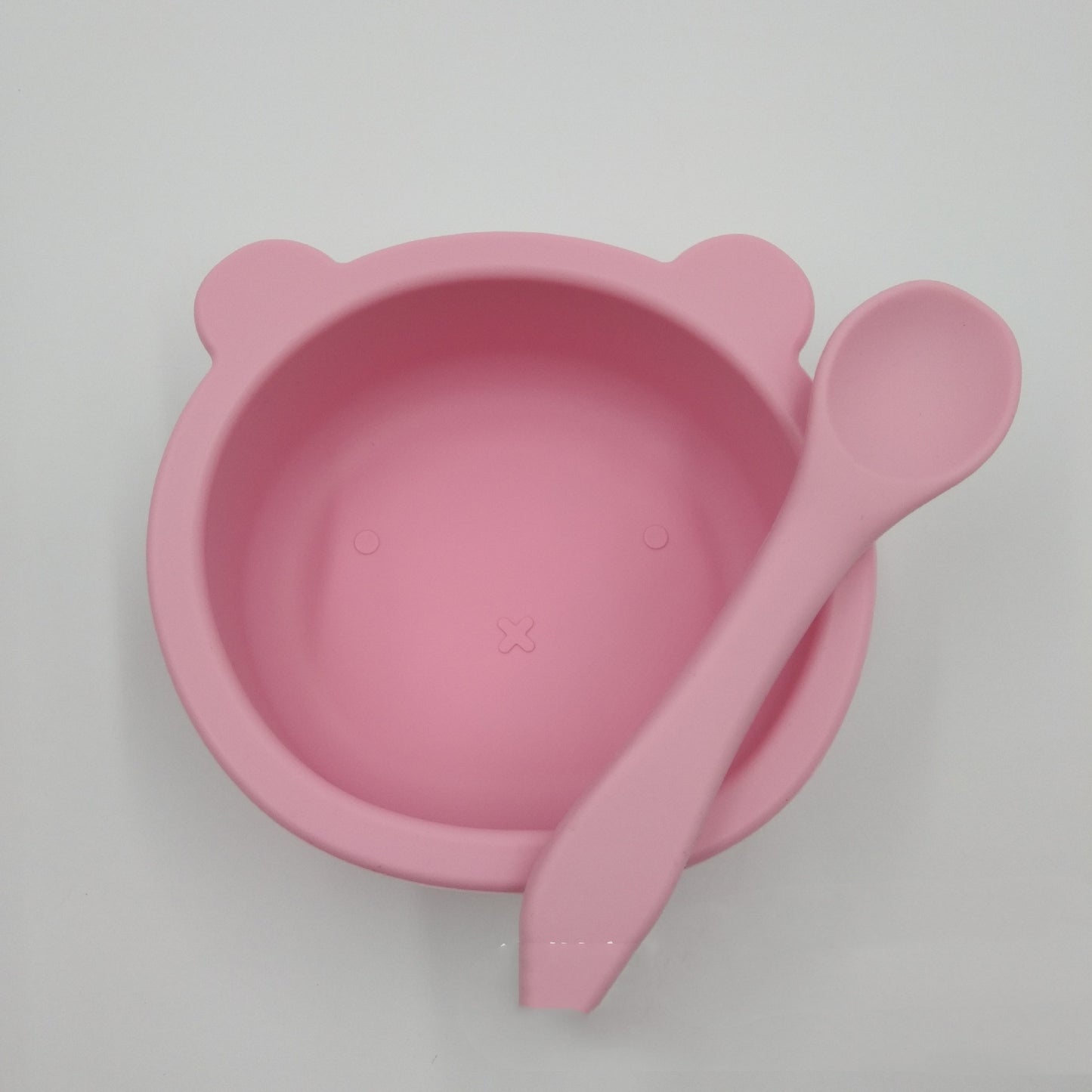 Suction Cup Anti-fall Bear Silicone Baby Bowl Complementary Food Bowl Children Feeding Tableware