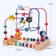 Children's cartoon animals, fruit wrapped beads, early education puzzle building blocks, baby hand eye coordination exercise toys