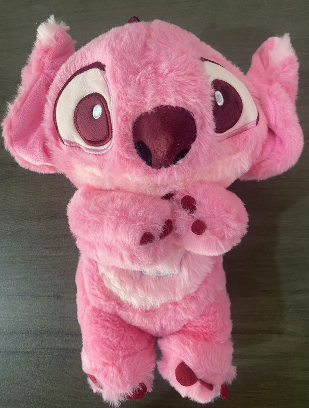 Kawaii Stitch Plush Doll Baby Sleeping Companion Sound Soothing Musical Kawaii With Air Bag and Light Doll Breathing Toys Gifts